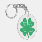 フォー・リーフ・クローバー・ア最高のンド・フレンズ キーホルダー (正面左)