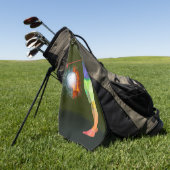 フォー！全カスタムプレイヤー用ゴルフタオル ゴルフタオル (グリーン)