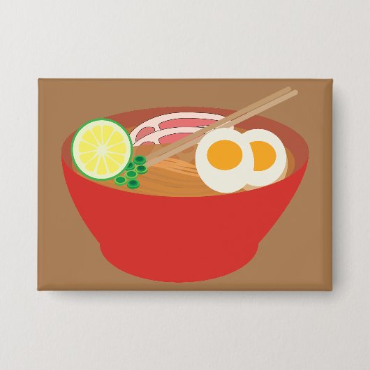 フォー noodles 缶バッジ (正面)