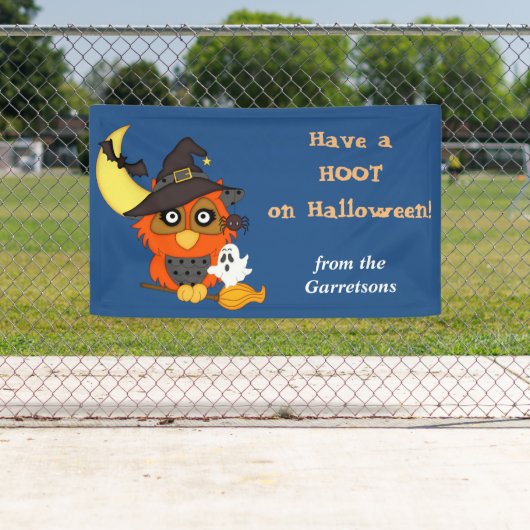 フオウルハロウィパーソナライズされたーン 横断幕 (インサイチュ)