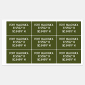 フオートフワチュカ 緯度 経度 防水 ラベル (シート)