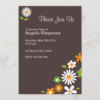 フカスタマイズロアリー茶色の招待状 招待状