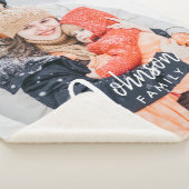 フカスタムァミリの写真と名前のタイポグラフィ シェルパブランケット (3/4)