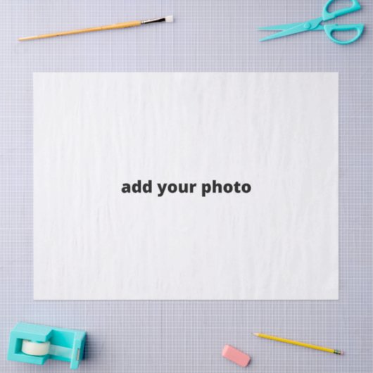 フカスタムォトのクリスマスを追加しまパーソナライズされたす    薄葉紙 (クラフト)