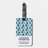 フカスタムォトシーサイドパターン ラゲッジタグ (裏面縦)