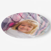フカスタムォトデザインユーザー独自のパーソナライズされた写真 ペーパープレート (アングル)