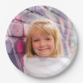 フカスタムォトデザインユーザー独自のパーソナライズされた写真 ペーパープレート (正面)