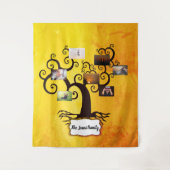 フカスタムォトファミリーのツリぶら下がったー壁 タペストリー (正面)