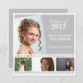 フカスタムォトフィルム卒業 招待状 (正面/裏面)