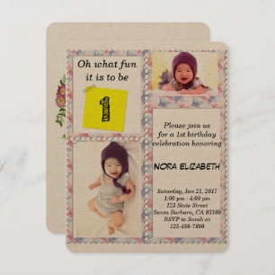 フカスタムォトフローラフレーム1日目の招待状 招待状