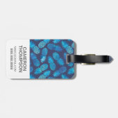 フカスタムォトブルー絞り染めパイナップル ラゲッジタグ (裏面横)