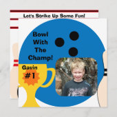 フカスタムォトボーリングチャンプ招待状 招待状 (正面/裏面)