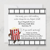 フカスタムォトムービーナイト誕生日招待状 招待状 (裏面)