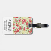 フカスタムォトレッドカーネーション&バターフェイズ ラゲッジタグ (裏面横)