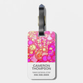 フカスタムォトレトロサークル ラゲッジタグ (裏面縦)