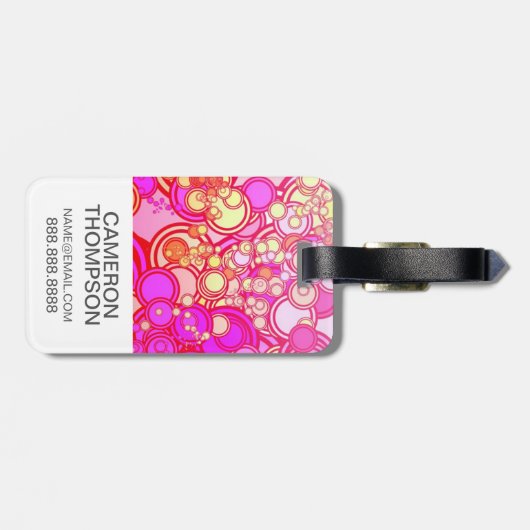 フカスタムォトレトロサークル ラゲッジタグ (裏面横)