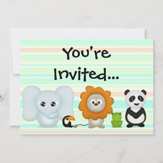 フカスタムォト招待状、フロント/バックベビーキッズ…… 招待状 (正面)