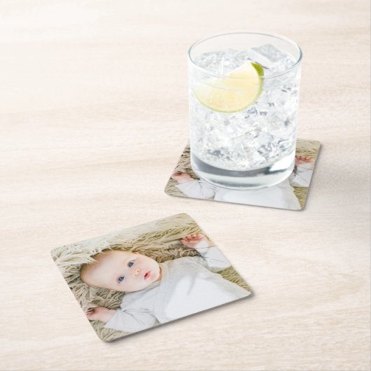 フカスタムォト紙コースター スクエアペーパーコースター (インサイチュ)