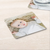 フカスタムォト紙コースター スクエアペーパーコースター (アングル)