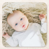 フカスタムォト紙コースター スクエアペーパーコースター (正面)