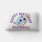 フカスタムォト·メッセージ·ナーファルハッピーバースデー ランバークッション (裏面)