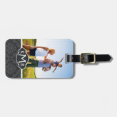 フカスタムォト&モノグラムダマスクパターン6 ラゲッジタグ (正面横)