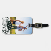 フカスタムォト&モノグラムダマスク ラゲッジタグ (正面横)