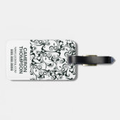 フカスタムォト&モノグラムダマスク ラゲッジタグ (裏面横)