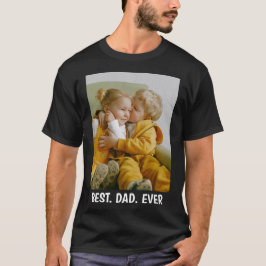フカスタムォト&文字-最高のパパ·エバ·ファザーズ·デイ Tシャツ