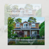 フカスタムォトWe Moving Own Photo New Home 案内ポストカード (正面/裏面)