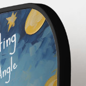 🐕フカスタムレンチワン文字 ピックルボールラケット (左詳細)