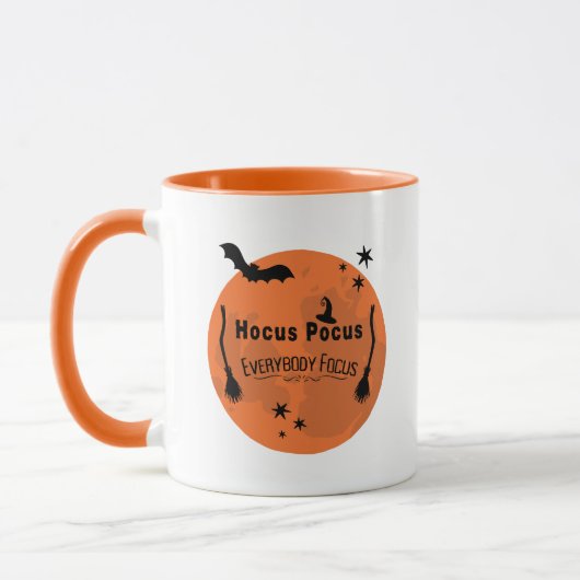 フカスポカスオレンジハロウィンムーン先生 マグカップ (左)