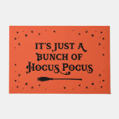 フカスポカスオレンジハロウィーン引用文 ドアマット (正面)