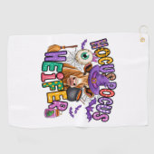 フカスポカスハイファールハロウィーンカウズ ゴルフタオル (横)