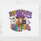 フカスポカスハイファールハロウィーンカウズ スパークリングワインラベル (シングルラベル)