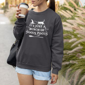 フカスポカスハロウィーン引用文ウィメンズダークグレー スウェットシャツ