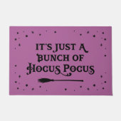 フカスポカスパープルハロウィーン引用文 ドアマット (正面)