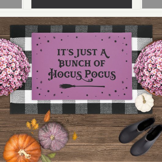 フカスポカスパープルハロウィーン引用文 ドアマット