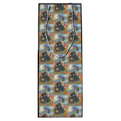 フカスポカスブラックキャットハロウィーン抱き枕 – ワイン ワインギフトバッグ (裏面)