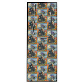 フカスポカスブラックキャットハロウィーン抱き枕 – ワイン ワインギフトバッグ (正面)