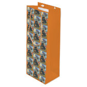 フカスポカスブラックキャットハロウィーン抱き枕 – ワイン ワインギフトバッグ (正面アングル)