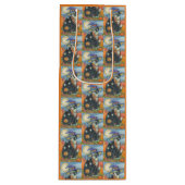 フカスポカスブラックキャットハロウィーン抱き枕 – ワイン ワインギフトバッグ (正面)