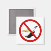 フカヒレのスープを禁止する マグネット (正面/裏面)