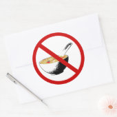 フカヒレのスープを禁止する ラウンドシール (封筒)