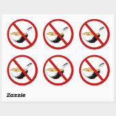 フカヒレのスープを禁止する ラウンドシール (シート)