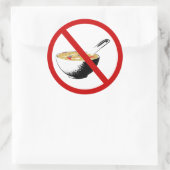 フカヒレのスープを禁止する ラウンドシール (バッグ)