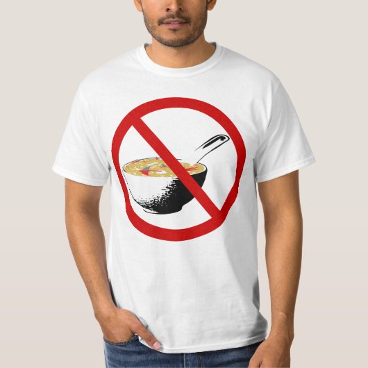 フカヒレのスープを禁止する Tシャツ (正面)