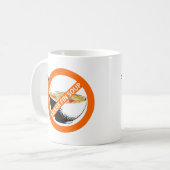 フカヒレ汁を禁止する コーヒーマグカップ (正面左)