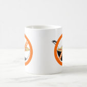 フカヒレ汁を禁止する コーヒーマグカップ (中央)