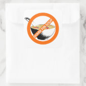 フカヒレ汁を禁止する スクエアシール (バッグ)